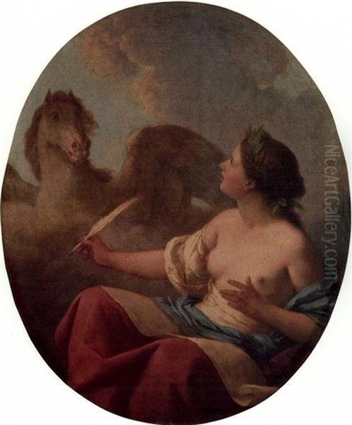 Architecture And Inspiration: A Pair Of Allegorical Painting - view 1
