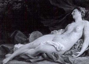 Bacchante Endormie by Louis Jean Francois Lagrenee