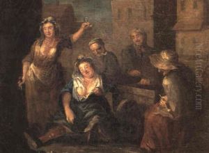 An Allegory Of Low Life Amongst Fallen Women by John (Jack) Laguerre