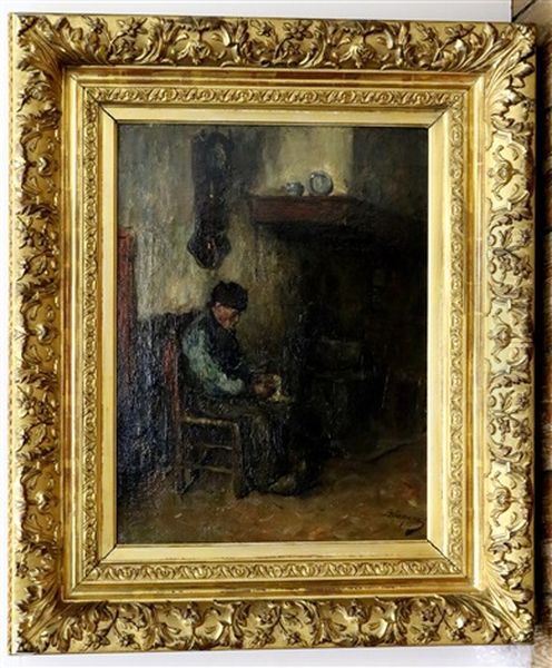 Binnenhuis Met Oude Boer - view 1
