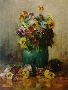 Pansies In A Vase