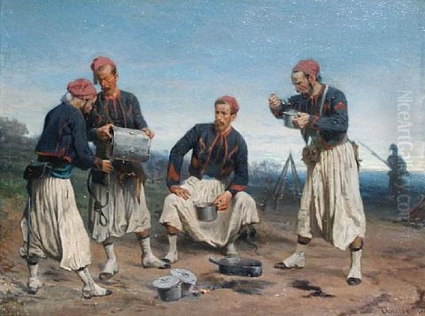 Refreshment At The Zouave Encampment - view 1