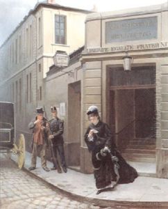 La Lettre by Charles Dominique Oscar Lahalle