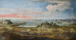 La Defaite Des Anglais En L'ile De Re Par L'armee Francaise Le 8 Novembre 1627 by Laurent de (LaHyre) LaHire