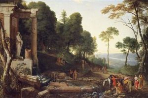 Landscape With Shepherds Watering Their Flocks