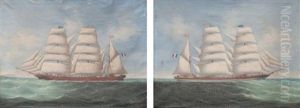 Portrait D'un Trois Mats (pair) by Lai Fong