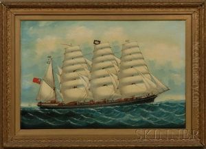 Portrait Of The British Barque "marlborough Hill" Portrait Of The British Barque "marlborough Hill"