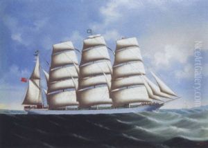 Sailing Ship "gleneright" In Chinese Waters by Lai Fong