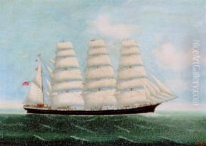 The Barque "lynton" Under Full Sail by  Lai Fong
