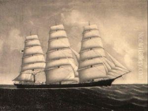 Portrait Of The American Ship 'george R. Skofeld' by Lai Fong