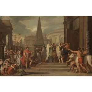 The Emperor Augustus Closing The Doors Of The Temple Of Janus