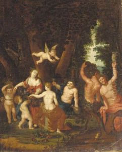 Bacchus With Maenads, Satyrs And Putti Bacchus With Maenads, Satyrs And Putti