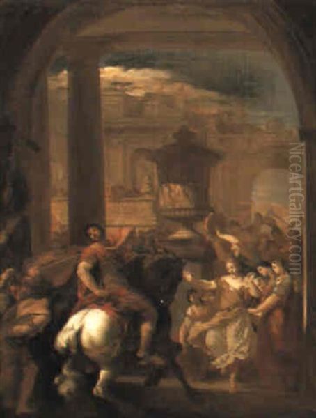 Jepthah And His Daughters - view 1