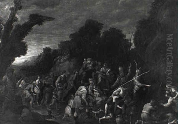 Moses Striking The Rock - view 1