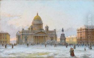 Isaakskathedrale In St. Petersburg by Aleksandr Karlovich Beggrov