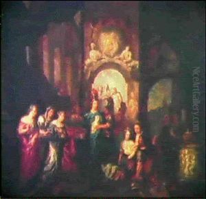 Personnages Dans Un Palais by Gerard de Lairesse