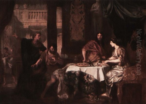 Queen Esther Accusing Haman In The Presence Of Ahasuerus - view 1