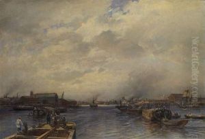 Approach To St. Petersburg On The Neva by Aleksandr Karlovich Beggrov