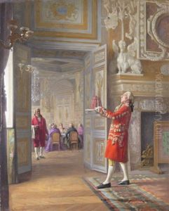 Interior Of The Vatican, The Arrival Of The Dessert