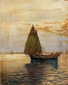 La Barque Des Pecheurs by Aleksandr Karlovich Beggrov