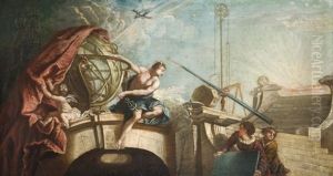 Allegorie De L'astronomie by Jacques de Lajoue