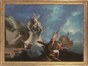Neptune Ou La Tempete by Jacques de Lajoue