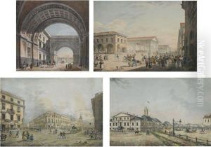 A Group Of Twenty Views Of St. Petersburg by Karl Petrovich Beggrov