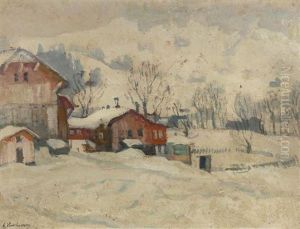 Paysage Enneige by Arnold Borisovich Lakhovsky