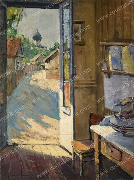 Vue D"interieur Ouvrant Sur Une Eglise Orthodoxe - view 1