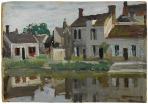 Two Works: 'canal View' Together With 'france' First: 17.5 X 25cm (6 7/8 X by Arnold Borisovich Lakhovsky