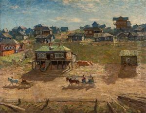 Summer In A Russian Village by Arnold Borisovich Lakhovsky