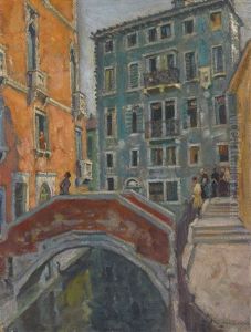 Venetian Canal Scene Venetian Canal Scene