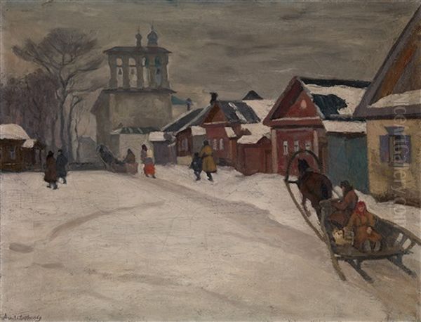 A Street In Winter - view 1