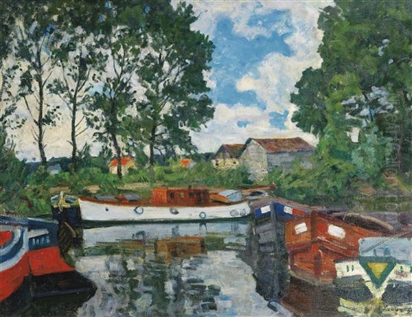 Houseboats At Moret-sur-loing - view 1