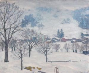 Village Sous La Neige