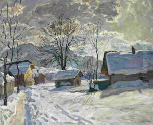 Village In Winter Village In Winter