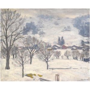 Snowy Village by Arnold Borisovich Lakhovsky
