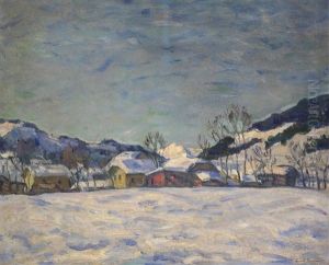 Winter Village by Arnold Borisovich Lakhovsky