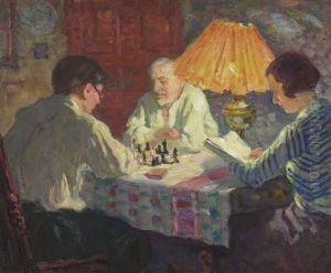 The Chess Game by Arnold Borisovich Lakhovsky