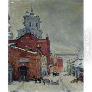 Russian Street In Winter Russian Street In Winter
