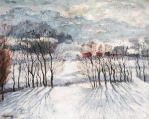 Winter Landscape by Arnold Borisovich Lakhovsky
