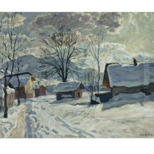 Village In Winter