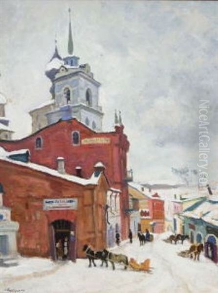 Winterliche Altstadtstrase - view 1