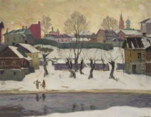 Russian Winter by Arnold Borisovich Lakhovsky