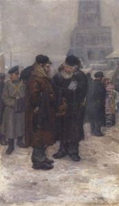 At The Flea Market by Arnold Borisovich Lakhovsky