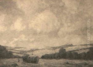 Harvest Scene by Arnold Borisovich Lakhovsky