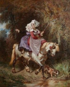 Deux Jeunes Filles Sur Un Poney