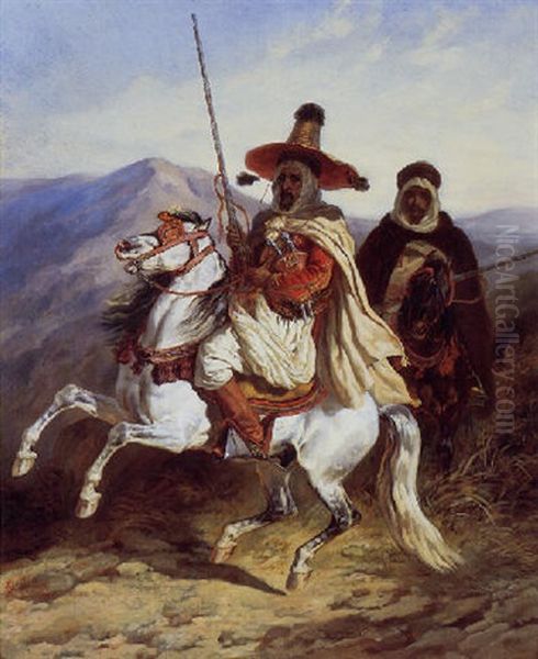Cavaliers On A Mountain Pass - view 1