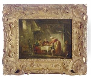 Jailers Playing Cards (+ A Companion Painting; Pair)