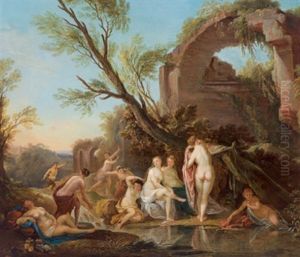 Diana Und Actaeon by Jean Baptiste Lallemand